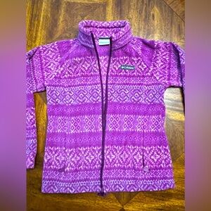 Columbia Youth Zip Up Fleece Jacket. Youth Size M 10/12 gently used